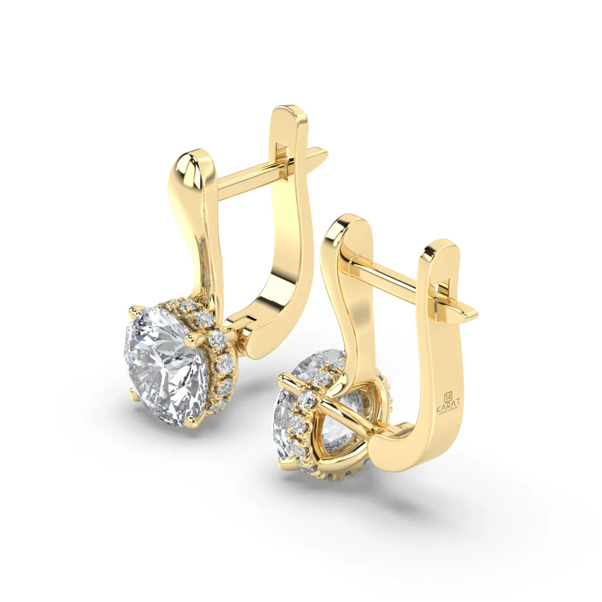 earrings hidden halo 7.5 mm.17338 result