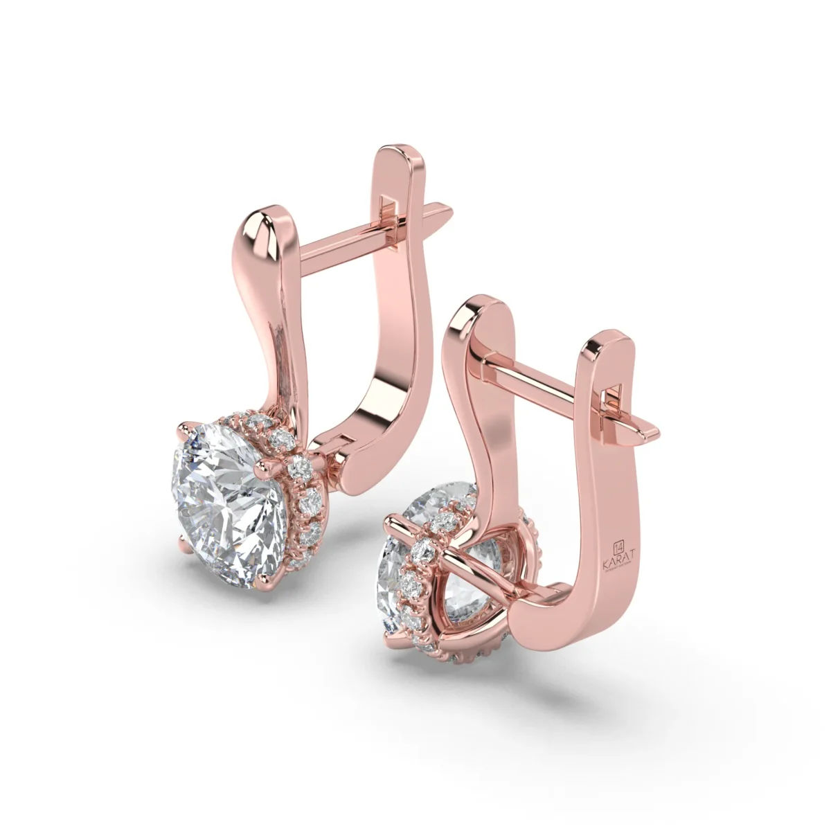earrings hidden halo 7.5 mm.17339 result