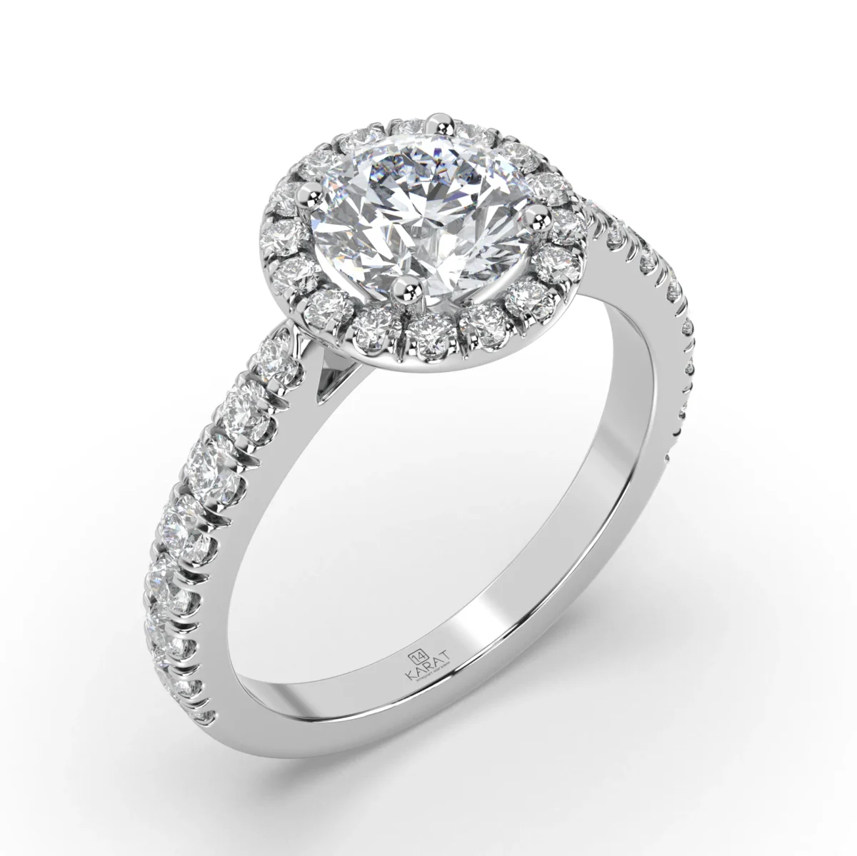 round halo side stone.19373 result