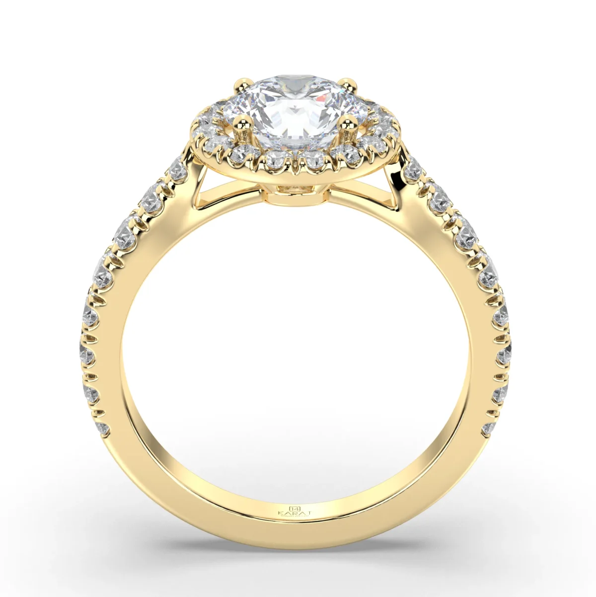 round halo side stone.19378 result