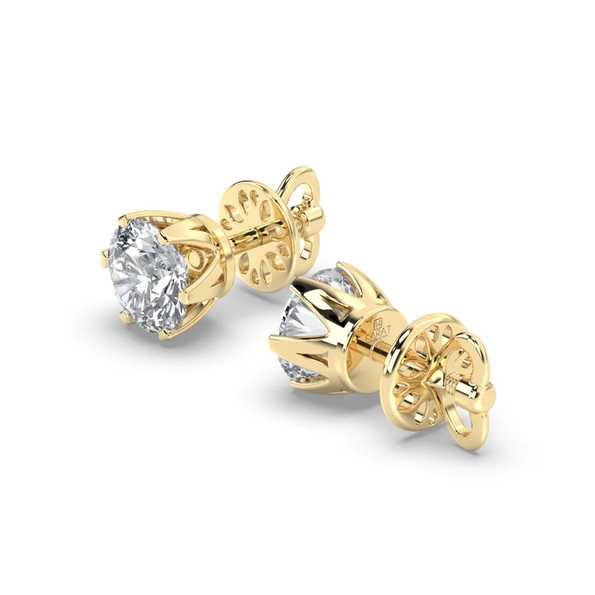 studs 1.5 ct 6 prongs.17460 result