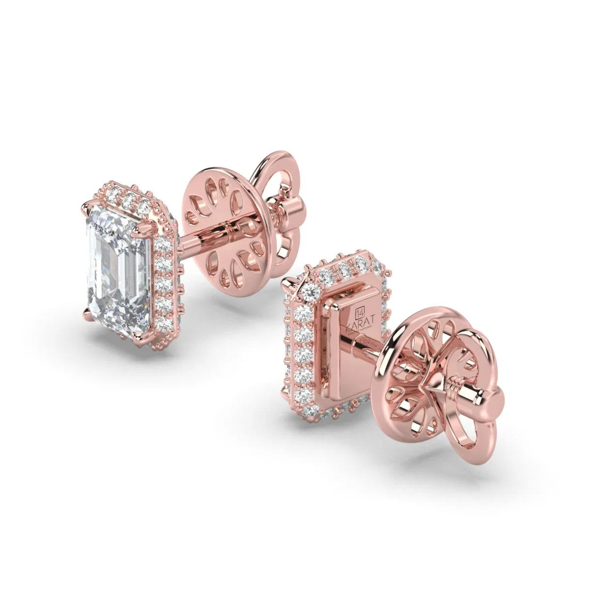 studs emerald d halo 1 ct.17483 result