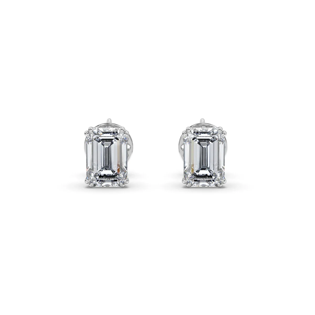 studs emerald double prongs.102w result