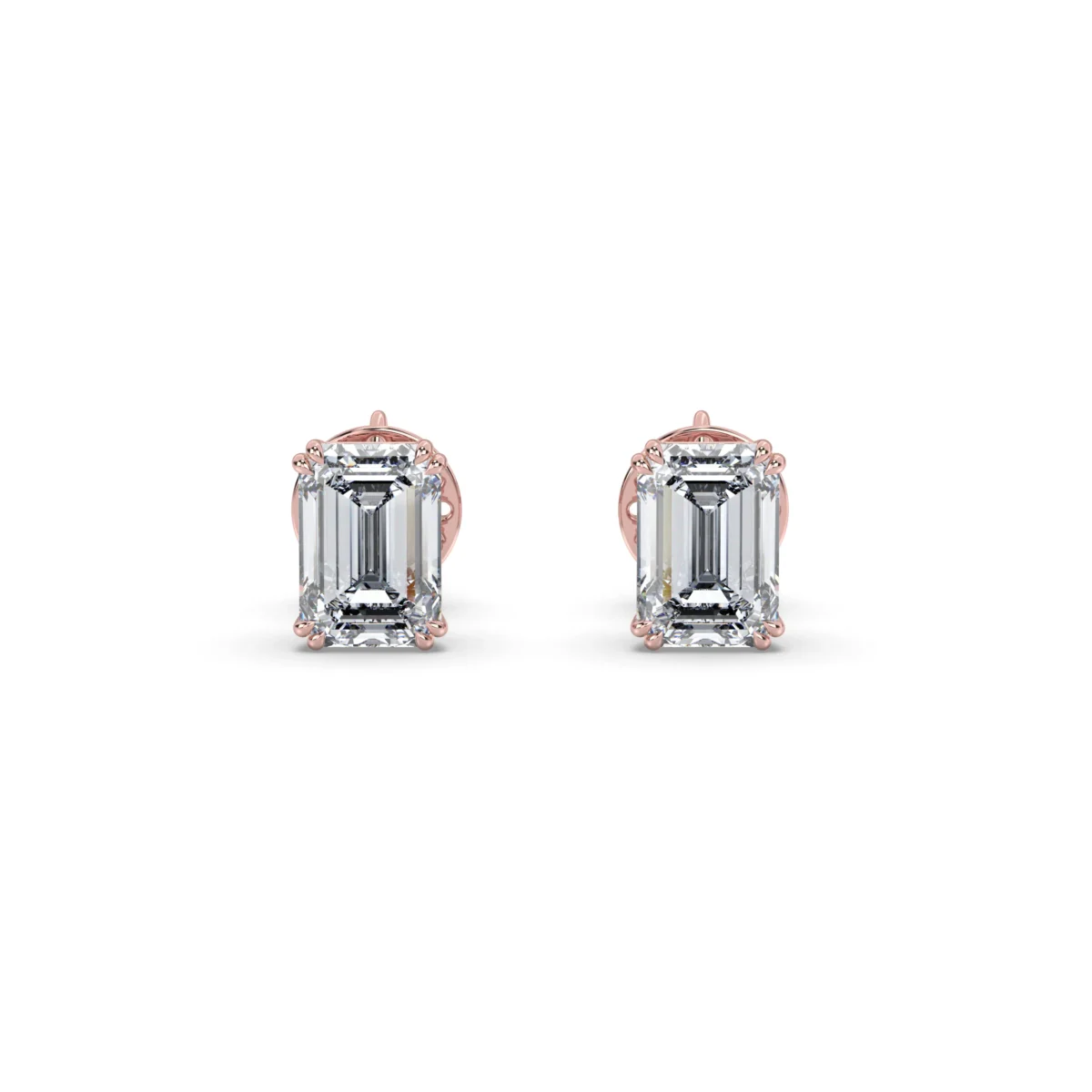 studs emerald double prongs.103r result