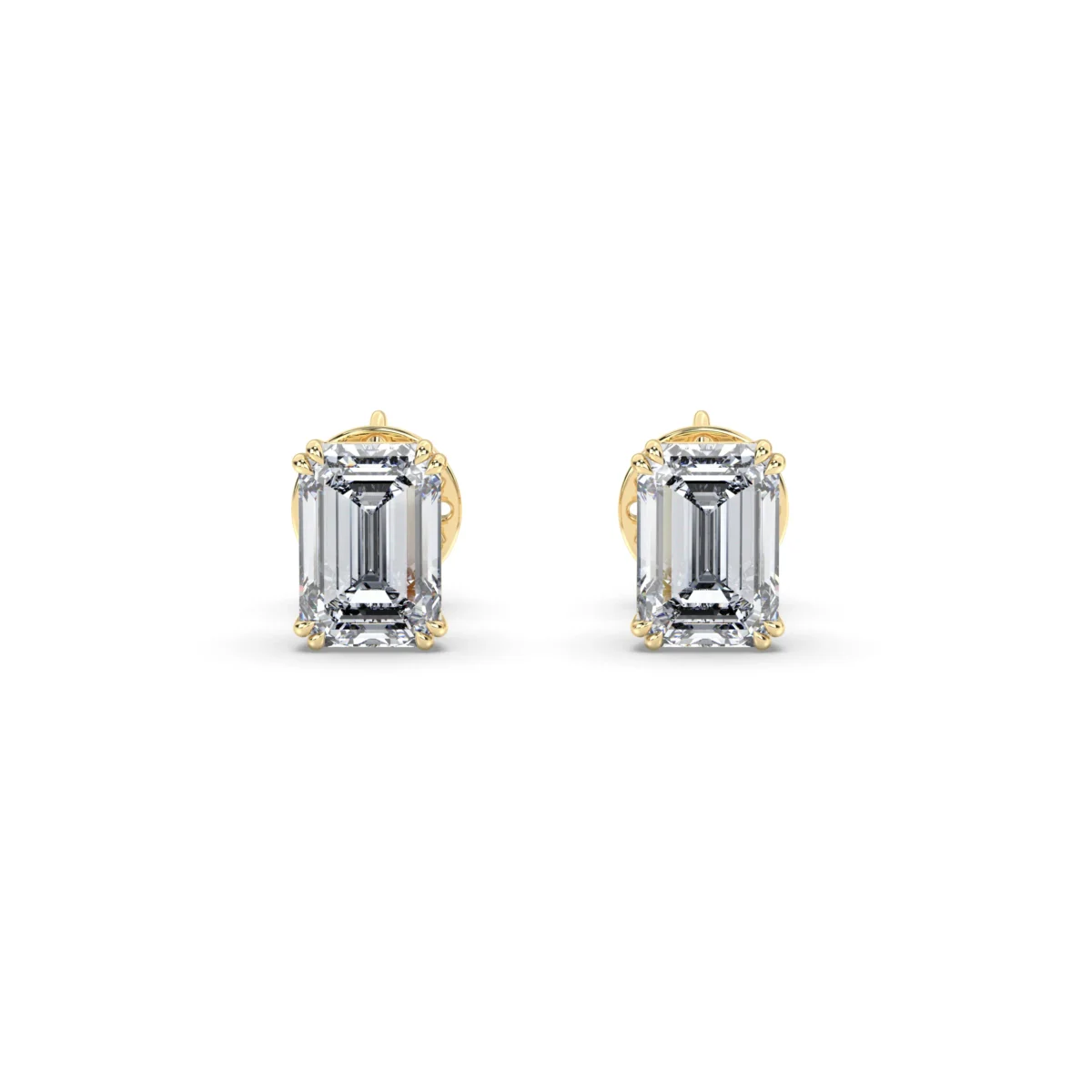 studs emerald double prongs.104y result