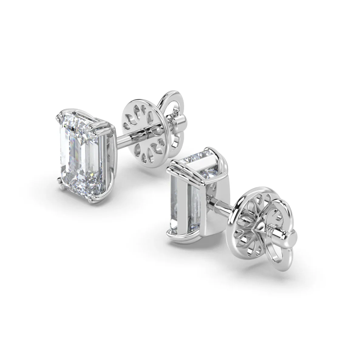 studs emerald double prongs.111 result