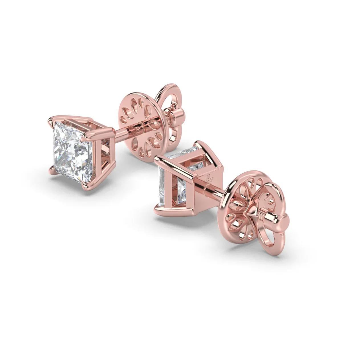 studs princess 1 ct 4 prongs.17626 result